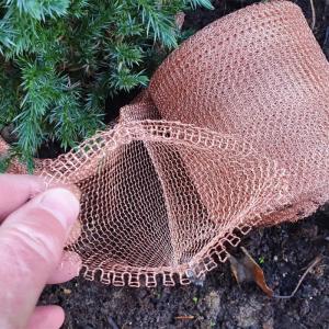 China 5&quot; X 30' Copper Knitted Wire Mesh For Pest Control Blocker Diy Hole Filler factory