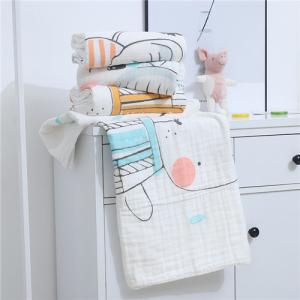 China Multiple Use Muslin Baby Blankets All Natural Material Anti Bacterial 6 Layer factory