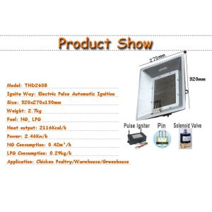 China Infrared IR Gas Brooder Heater Automatic Ignition Gas Savying For Livestock Shed on sale