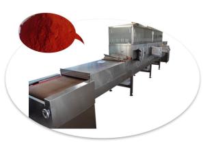 China Conveyor Belt Chili Microwave Sterilization Machine factory