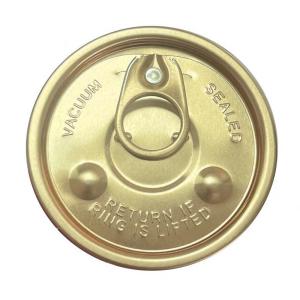China OEM Easy Open Food Tin Lids , Aluminum Air Tight Lids For Coffee Packaging factory