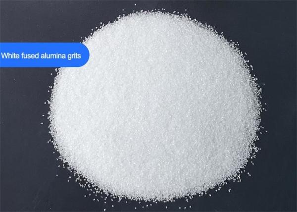 White Aluminium Oxide Blasting Media Grits Al2O3 99% Purity High Cutting