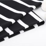 Soft Refreshing Striped Cotton Fabric For French Terry