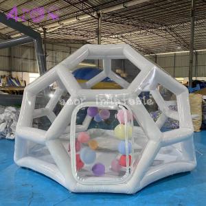 China Inflatable Dome Bubble Tent Transparent Camping Inflatable Football Bubble Tent With Balloon factory