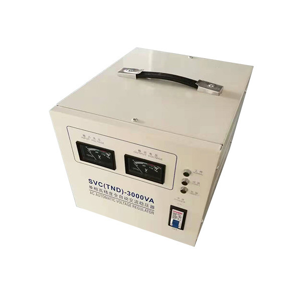 China Home Single Phase Voltage Stabilizer 3000VA 220VAC Auto Voltage Regulator factory