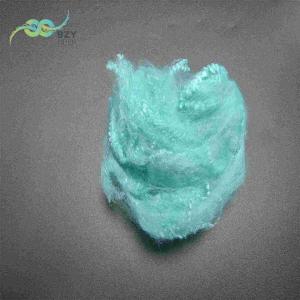China Recycled Non Siliconized 4080 Light Blue Poly Staple Fibre 51mm factory