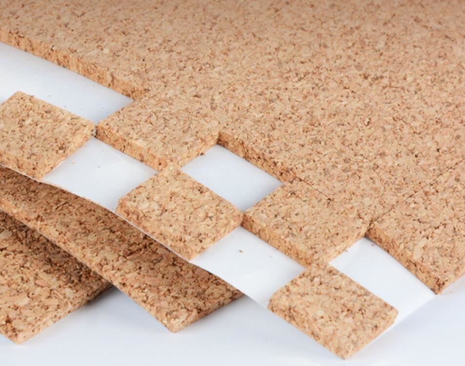 Sticky Transportation Protective Cork Pads for Glass or Mirror with PVC foam 30x30mm by Roll or Sheet
