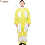 3 Layer Yellow Beekeeping Outfits Ventilated Apicultura Beekeeping Suit