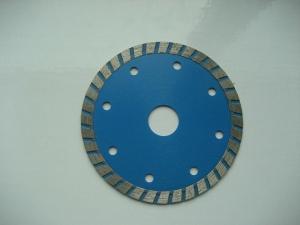 China Blue 115mm Turbo Diamond Saw Blade , Circular Saw Masonry Diamond Cutting Blade factory