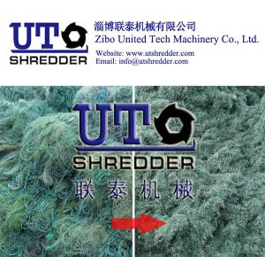 China two engins shredder, plastic fishing net crusher, plastic recycling machine -high efficiency &amp; low noise - United Tech factory