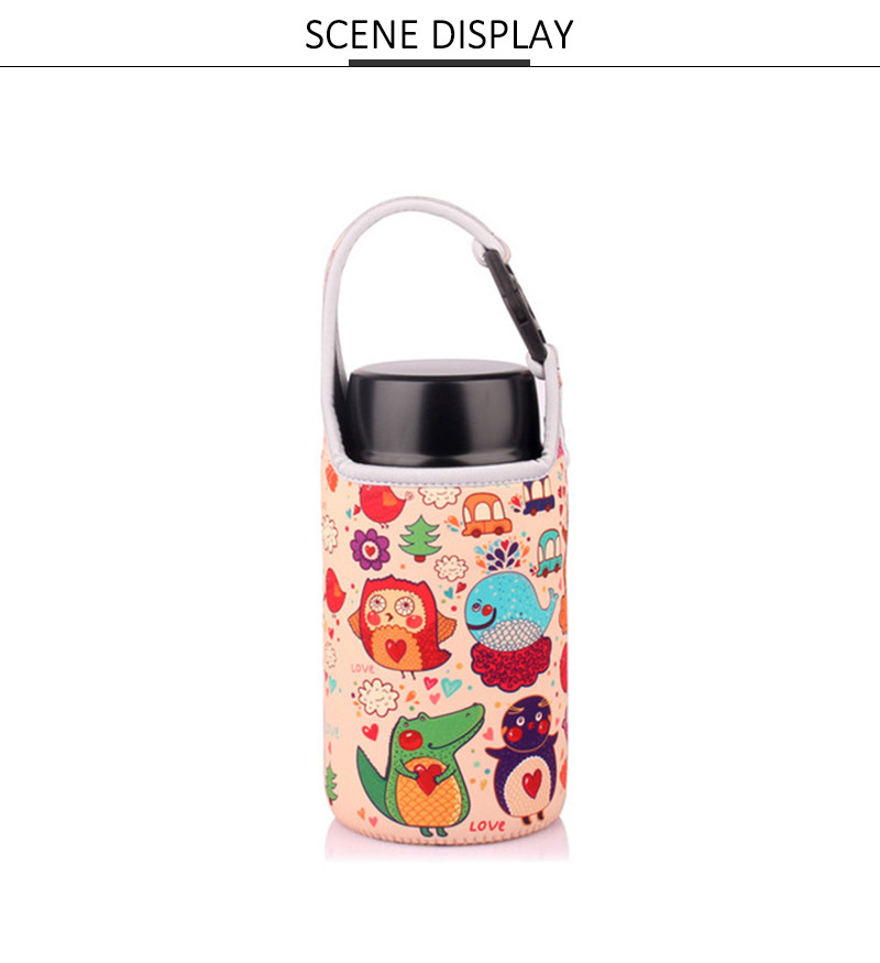 Multi Color L10*H22cm Neoprene Water Bottle Sleeve
