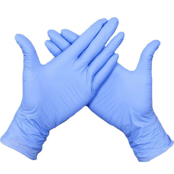 China Elasticity Nitrile Disposable Gloves , Polythene Disposable Gloves Smooth Surface factory