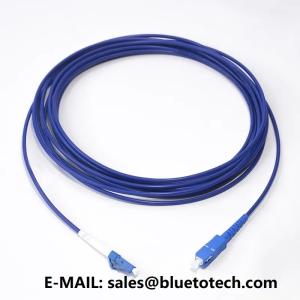 China Armored Fiber Optic Patch Cord LC To SC 3mm 2mm Single Mode Simplex Fiber Optic Armroed Patch Cable factory