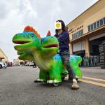 Realistic Robotic Dinosaur Ride Customized Animatronic Dinosaur Remote Control