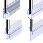 Transparent Customized PVC Shower Door Bottom Seal Glass Seal Strip for Bathroom