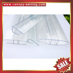 China polycarbonate H connector profile for hollow pc sheet factory