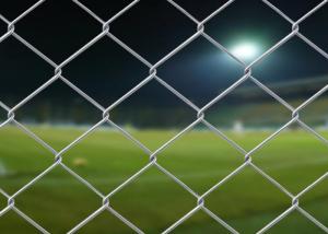 China Zinc Coated Cyclone Mesh Fencing 60*60mm Pvc Coated Diamond Mesh factory
