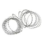 2.5mm Wire Diameter Barbed Concertina Fencing BTO 22 Razor Wire Fence for Sea