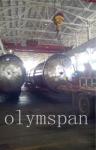 Cement AAC Industrial Autoclave , Thermal Insulated Glass / Wood And Rubber
