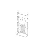 Kitchen Pot Lid Holder Wall-mounted Type Installation Sustainable Multifunctiona