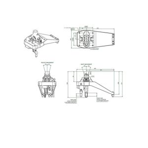 Easy Install Manual Transmission System Gear Shifting / Selecting Cable Control