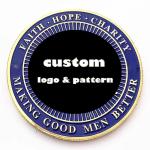 Custom Your Own Logo Enamel Coins Collections 2d 3D Double Side Brass Silver