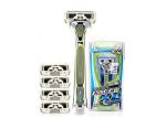Stylized Rubber Grip 6 Blades men razors SXA5000 with Sculpting Trimmer