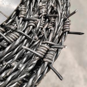 China 50kg Galvanized Razor Barbed Wire Mesh Stainless Steel Barb Wire Fence Roll factory