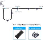 Atomization Water Misting Brass Nozzle Connectors Low Pressure Watering