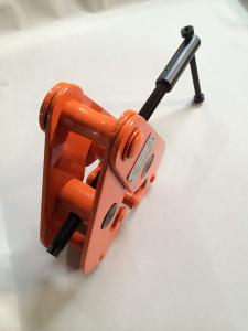 China JT Lifting Clamp Steel I Beam Lift Clamps Manual Type , capacity 5 Ton Red Color factory