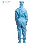 Class 100 Blue Hooded Clean Room Garments Anti Static Coverall S - 5XL Size