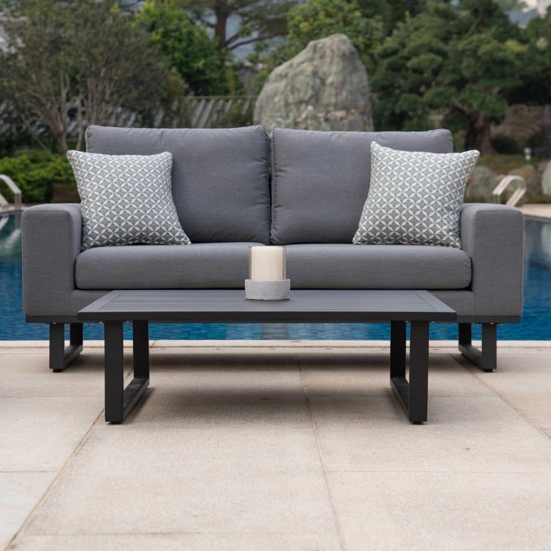 Elevate Your Garden with AJUNION All Weather Fabric Outdoor Furniture Sofa Lounge Set