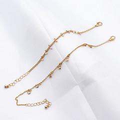 Ethiopian Wedding Beaded Bracelets Jewelry Alloy Gold Clear Acrylic 21.5mm Screw