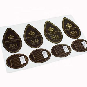 China Glossy Rolled Self Adhesive Wine Bottle Label Printing Waterproof factory