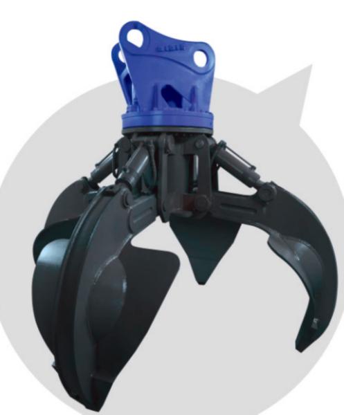 Durable grapple bucket 15-60 ton Excavator Grapple liugong sany doosan hyundai