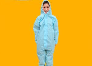 China Long Sleeve Disposable Non Woven Coverall For Hospital Isolation Ward factory