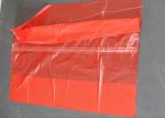 Plastic Water Soluble Dissolvable Washing Bags / Disposable Laundry Bags Red