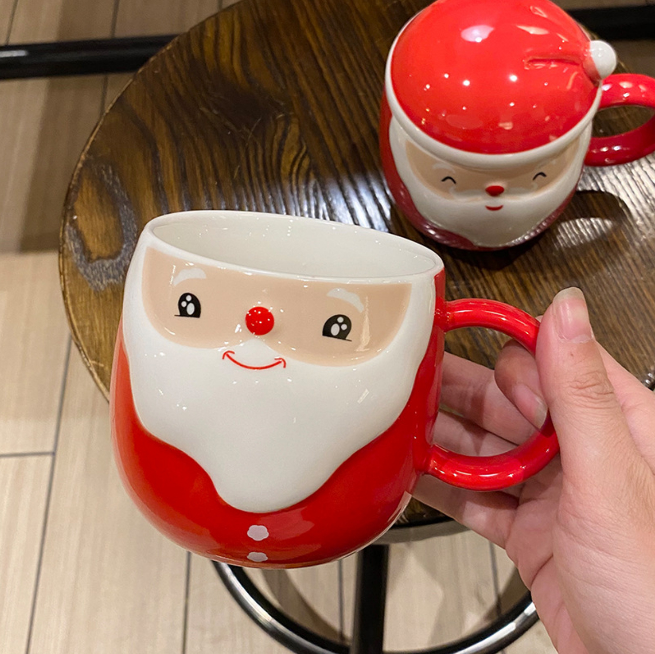 Cute and Festive Christmas Ceramic Mug Holiday Gift Water Cup Creative Personality Mug