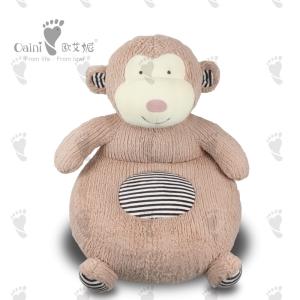 China Monkey Stuffed Animal Sofa Pink Monkey Couch Huggable 48 X 41cm factory
