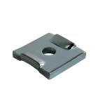 Carbon Steel Flat Strut Plate Electric Channel Fitting Stamping Type 40mm Width