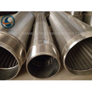 Full Welded Johnson Wedge Wire Screens Large Open Area Simple Structure