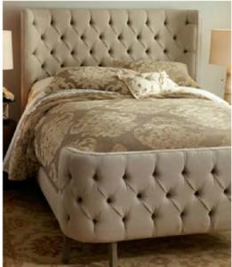 China C-005 upholstery fabric king size bed factory