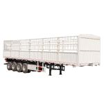 3 Axle Fence Cargo Truck Semi Trailer With Jost E100 Landing Gear And 1840mm