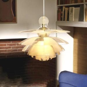 China Metal Acrylic Pine Cone Modern Pendant Light For Dining Room Decoration factory
