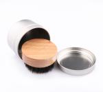 Easy To Clean Natural Wood Beard Brush Mens Grooming Brush Exquisite