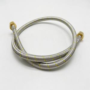 China Stainless Steel Wire Braided Rubber Flexible Gas Hose 1/2&quot; HI-HI 60cm 100cm factory