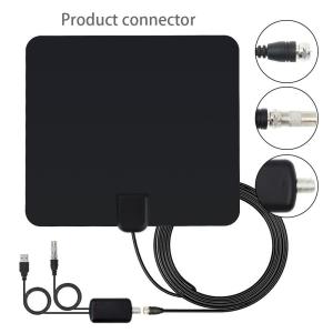 China Mount Type 3M Sticker 28dBi Flat Indoor DTV Antenna for VHF174-230MHZ/UHF470-862Mhz factory