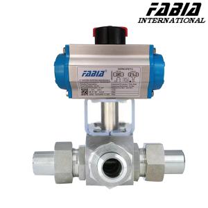 China High Temp High Pressure Ball Valve 3/8 3 4&quot; Tee Butt Welding Ball Valve factory