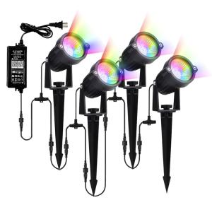 China Smart Led Music Light Lawn Light Set Smart App Wifi Control Colorful Rgb Garden Lighting factory