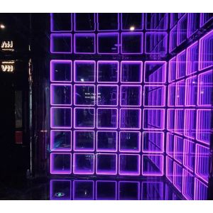 Hologram 3D Abyss Mirror LED Strips Light Source Hologram Fan Advertising Light